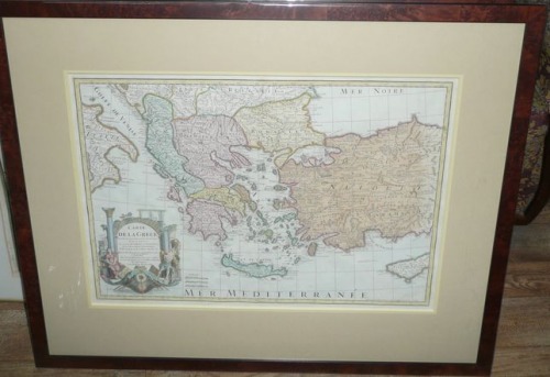 Greece, Turkey, Cyprus by Dezauche, 1780